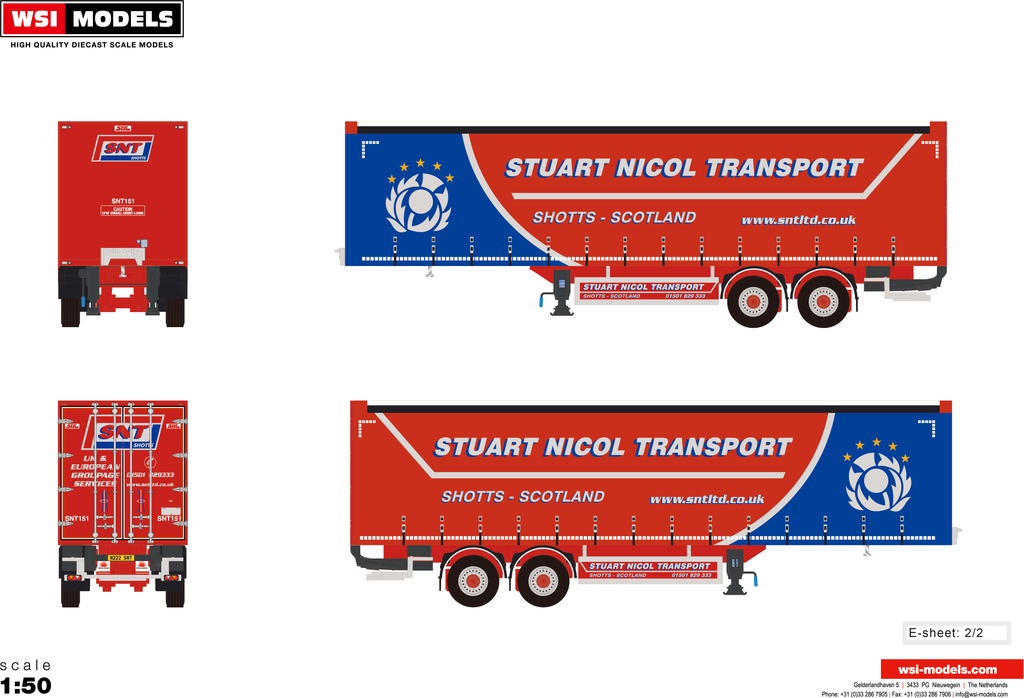 WSI/ADMT Stuart Nicol Transport Urban Trailer Model (Pre-order-waiting list now open - payment due upon delivery)